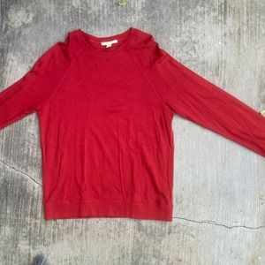 Mens Forever 21 red long sleeve shirt